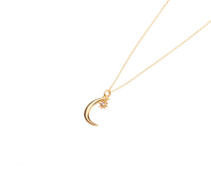 Lunar Luxe Birthstone Necklace Night Arrow