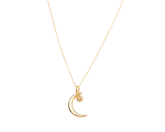 Lunar Luxe Birthstone Necklace