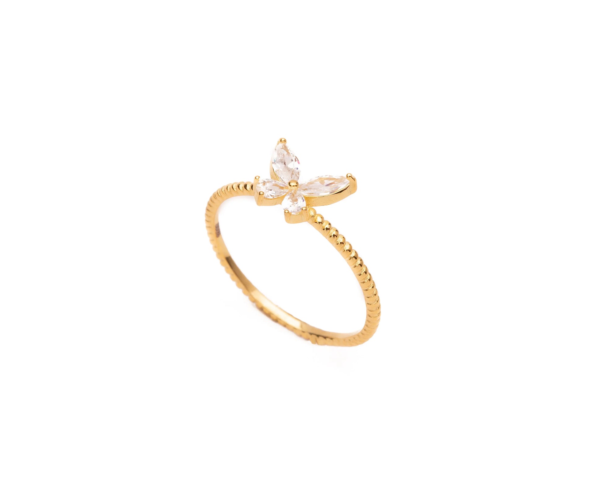 The Delicate Butterfly Ring Night Arrow