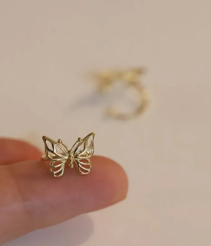 ButterflyWhispers Earrings Night Arrow
